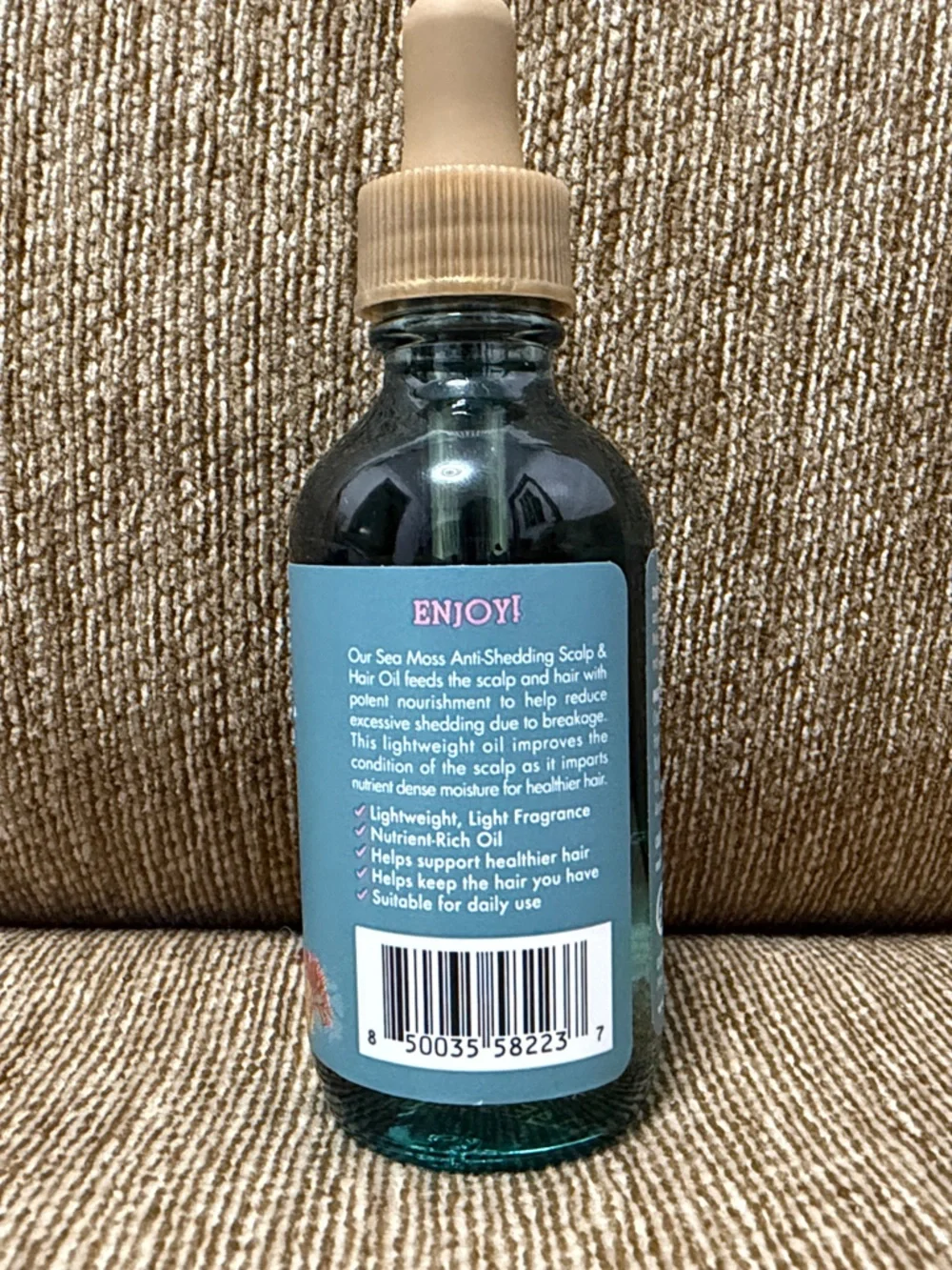 Mielle SEA Hair & Scalp Oil - Teal Bottle with Beige Dropper New